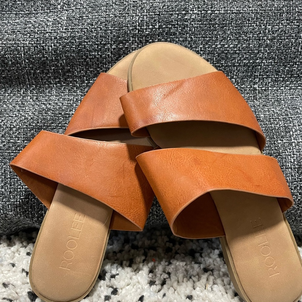 Tan ROOLEE sandals - Picture 2 of 2